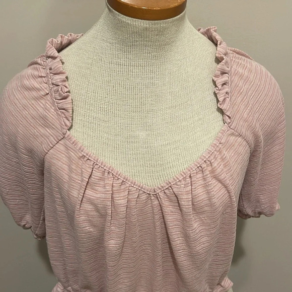 Free People - Dorothy Stripe Top - Pink - Size Small - Picture 3 of 9